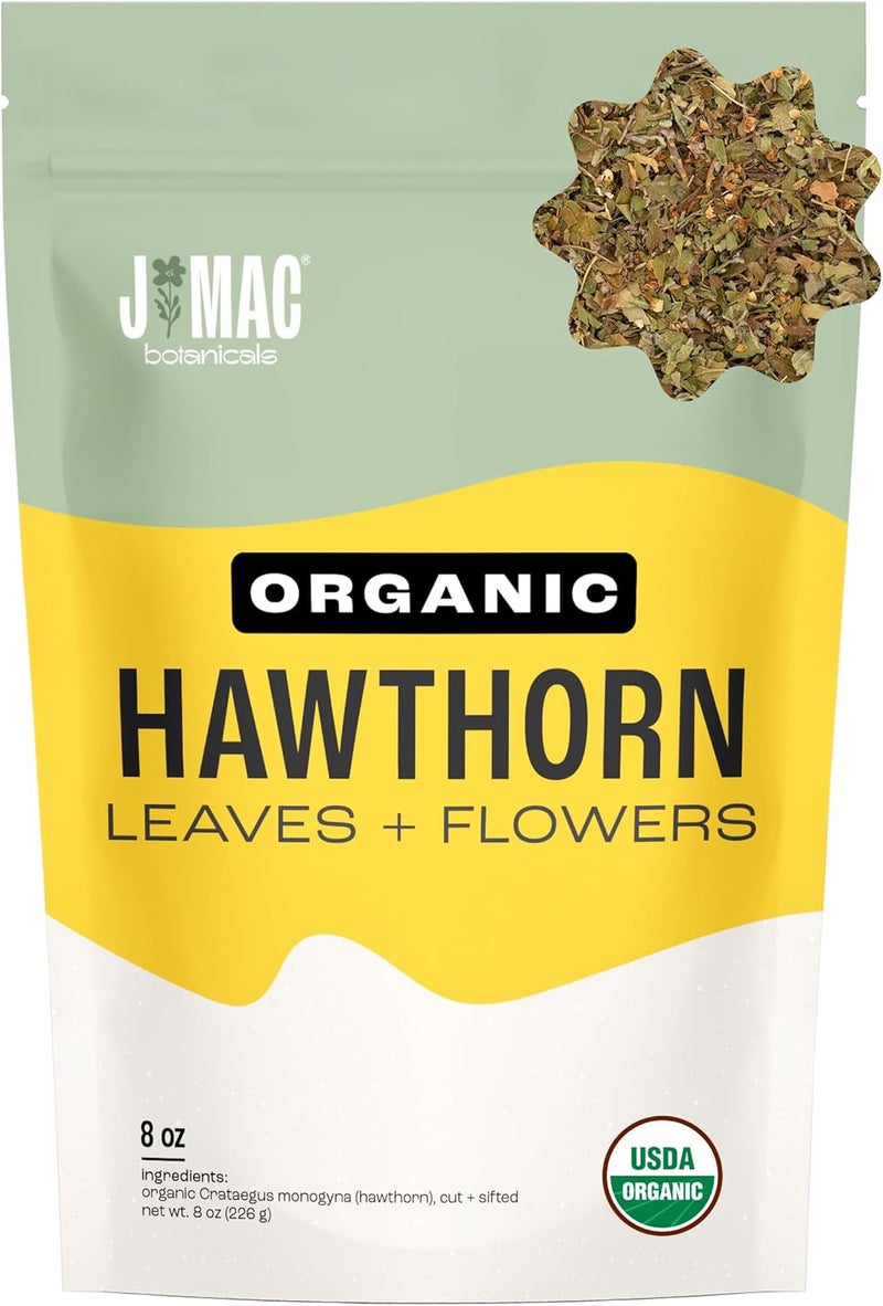 J MAC BOTANICALS Organic Hawthorn Leaves and Flowers - Image 1